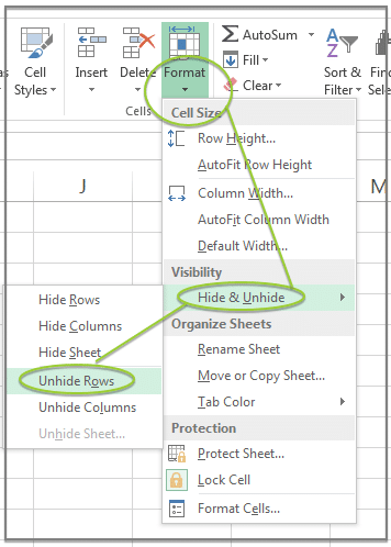 Hide Blank Rows in Excel